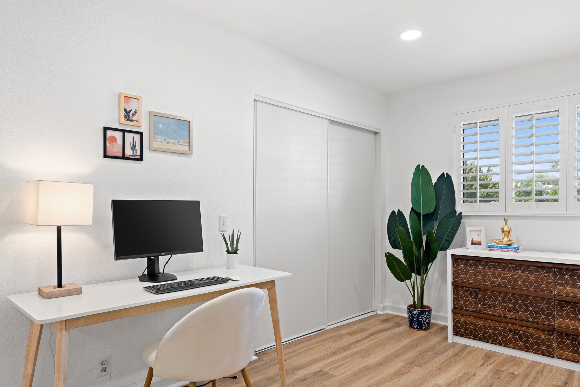 Bathroom with clean design at The Sundune Palm Springs