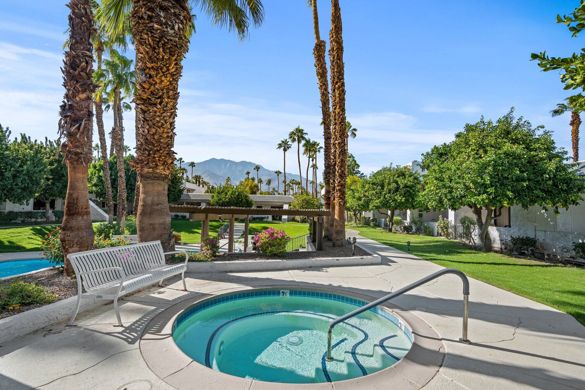 Living room detail with linen and warm tones at The Sundune