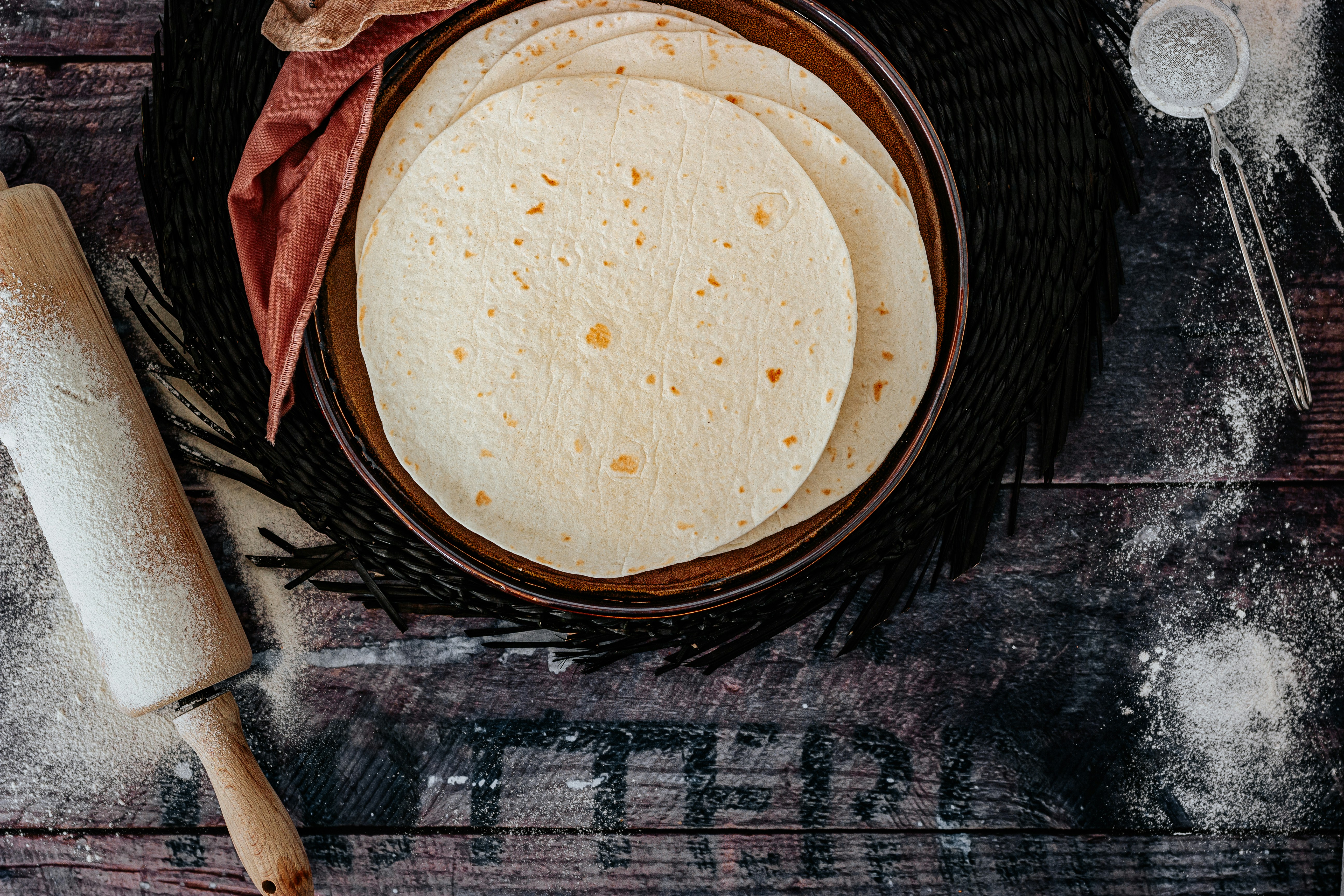 Fresh tortillas at Arriola's Tortilleria in Indio CA, Southern California's oldest tortilleria open since 1927