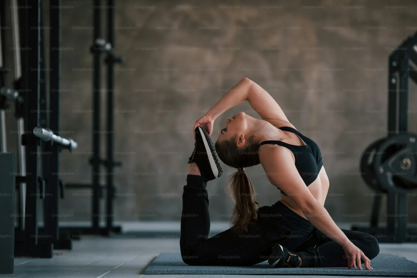 ClassPass fitness studio interior in Palm Springs with workout equipment