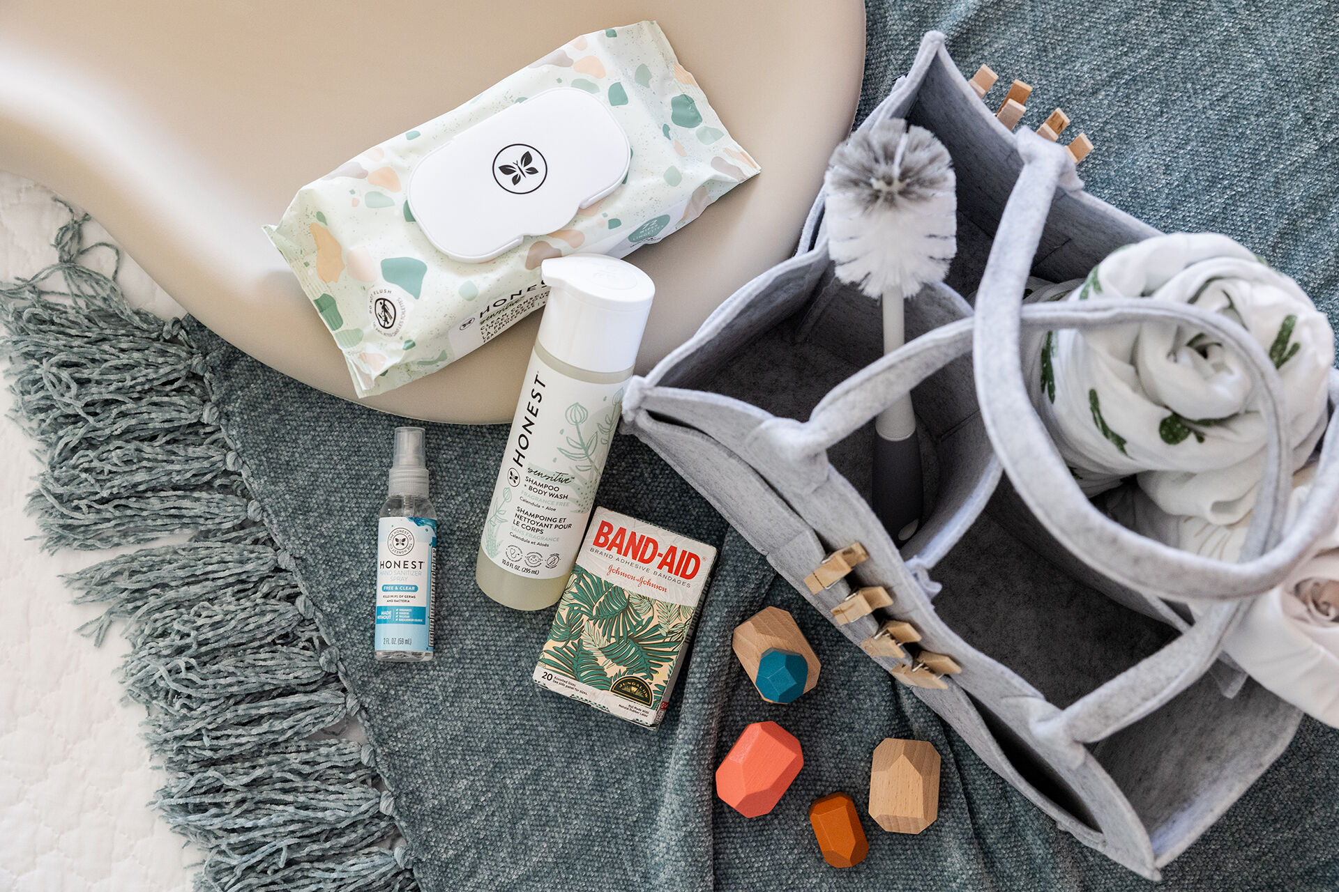 Baby and infant gear at The Cozy Cactus Indio including Stokke high chair and pack-n-play