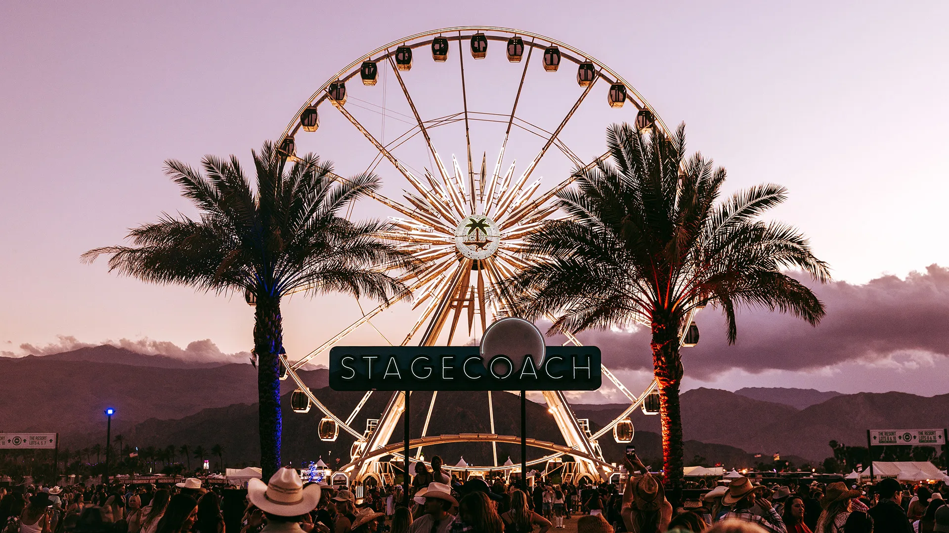 Stagecoach country music festival crowd at the Empire Polo Club in Indio CA
