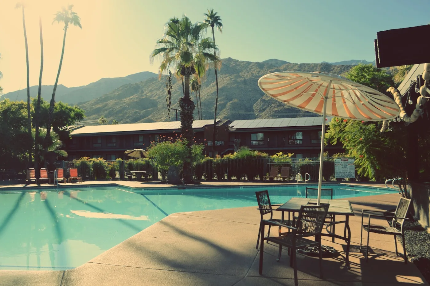 The Sundune midcentury condo in Palm Springs CA with desert landscaping